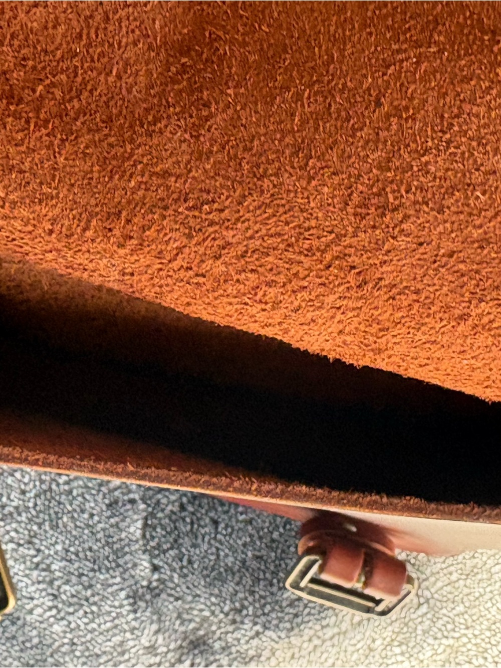 Brown Leather Clutch Bag - Picture 4 of 6